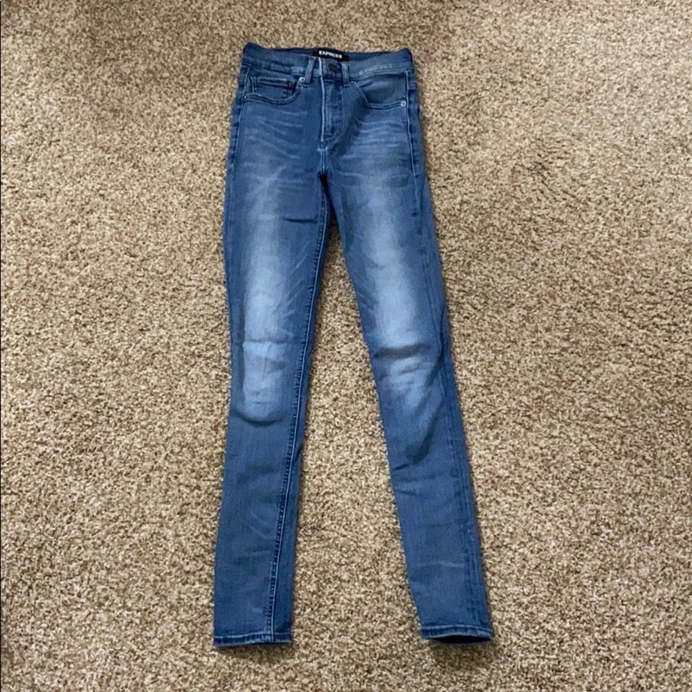 high waisted skinny jeans